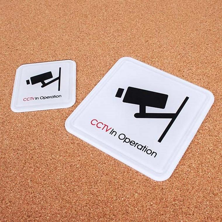 CCTV녹화중 몰딩사인 표지판