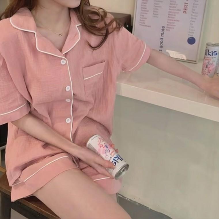 베르 여성 반팔잠옷 면소재 편안한 잠옷 홈웨어