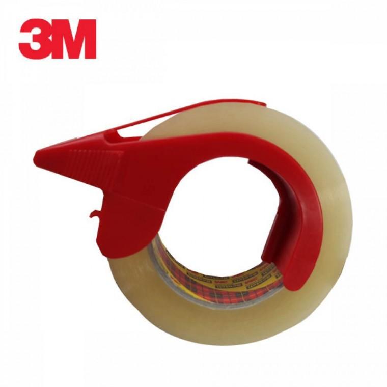 3M 포장용 테이프 포장테이프 48mmX100M 디스펜서 일체형 베이지