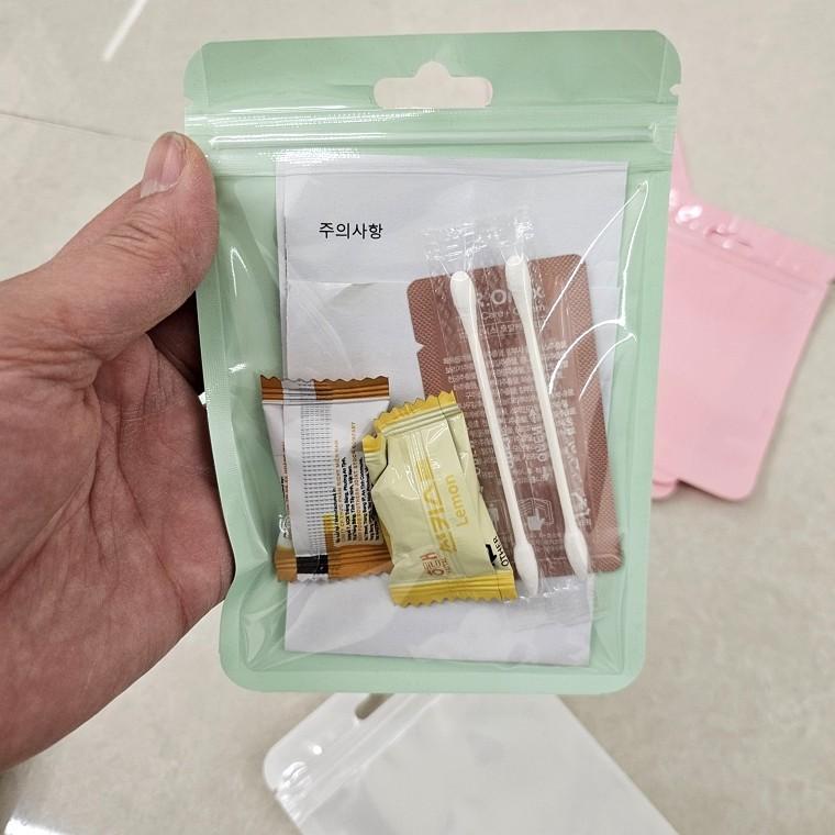 10P 두꺼운 비닐 컬러 지퍼백 10.5 X 15cm 선물 봉투 포카