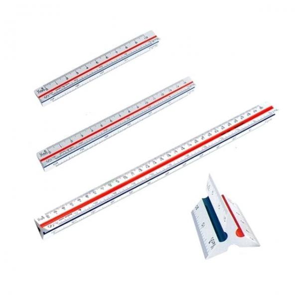 10000 우찌다 삼각 스케일 15cm / 일산 - 개 (1개입) 삼각스케일자 제도용자 막대자 15CM자 도면자