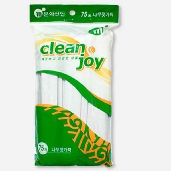 나무젓가락 75개 1회용젓가락 일회용젓가락 일회용식기 도시락젓가락