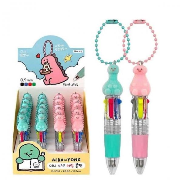 4색볼펜 랜덤 필기볼펜 학용품 부드러운볼펜 공부볼펜