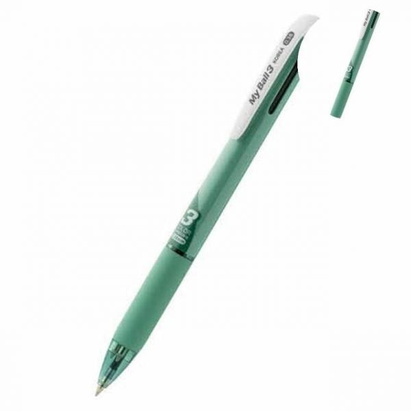 볼펜브랜드 고급볼펜 3색 볼펜 0.38mm 그린