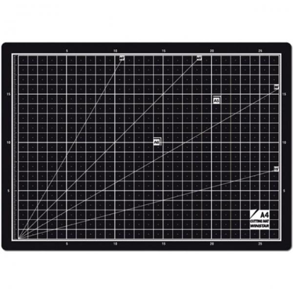 윈스타)커팅매트(A4/블랙) 커터매트 사무용매트 CUTTINGMAT 컷팅매트 DIY매트