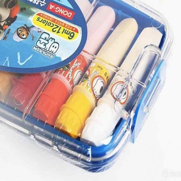 수채화물감 6ml 12색 케이스 꽃그림그리기 수채화배우기 수채화그림 컬러링물감