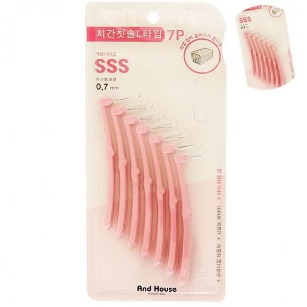 치간칫솔대용량 치간칫솔휴대용 치간칫솔 L형 7P