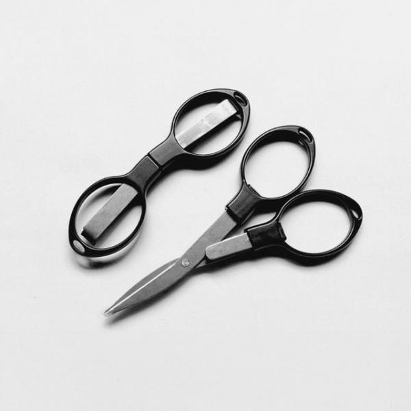 휴대용 안전 낚시 다꾸 재단 사무용 소형 미니 DIY 가위 블랙 사무용가위 미니가위 안전가위 다꾸가