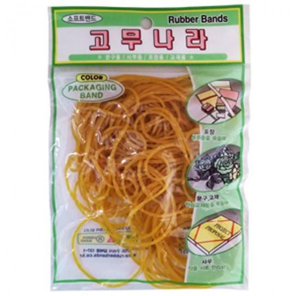 고무밴드(고무나라)-봉지1000 탄력고무줄 노랑고무줄 노란고무줄 다용도고무줄 고무줄대용량