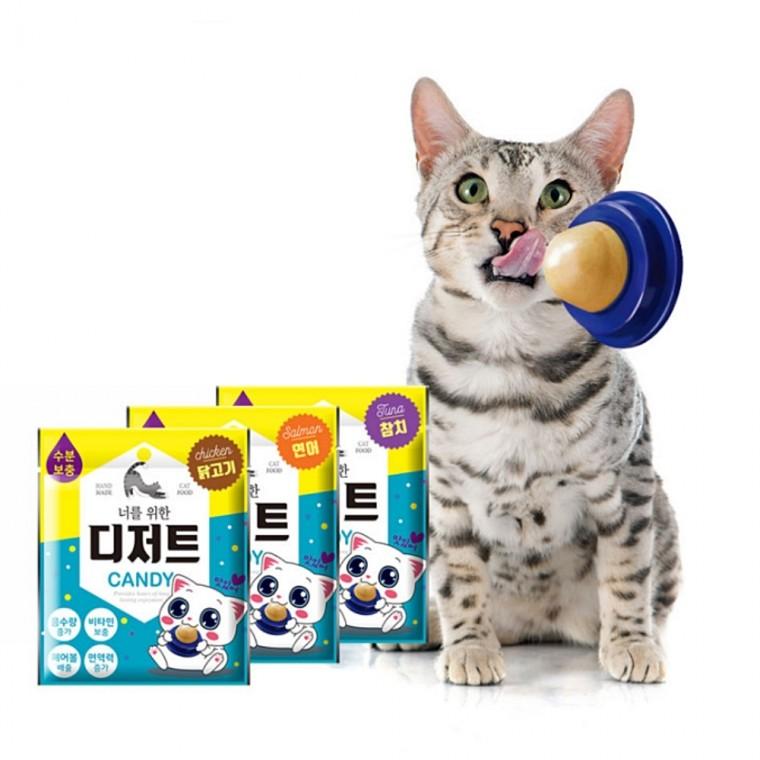고양이 벽사탕 (참치맛) 반려묘 디저트 영양 캔디 헤어볼 사탕