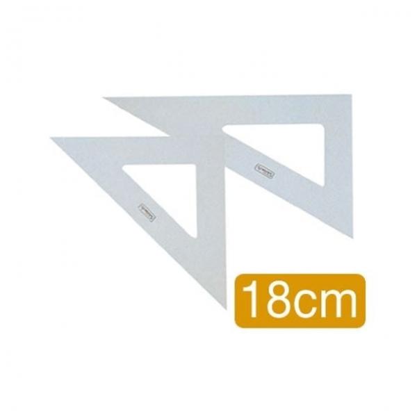 삼각자(18Cm) 직각삼각자 측정도구 플라스틱삼각자 사무용자 건축삼각자
