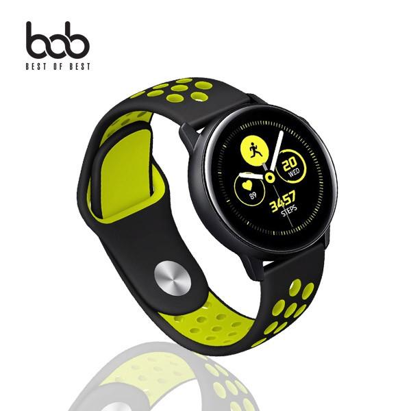 갤럭시워치 20mm호환 스포츠 배색 투톤 실리콘 밴드 스트랩 Galaxy Watch 워치7 6 클래식 워치5 프로 워치4
