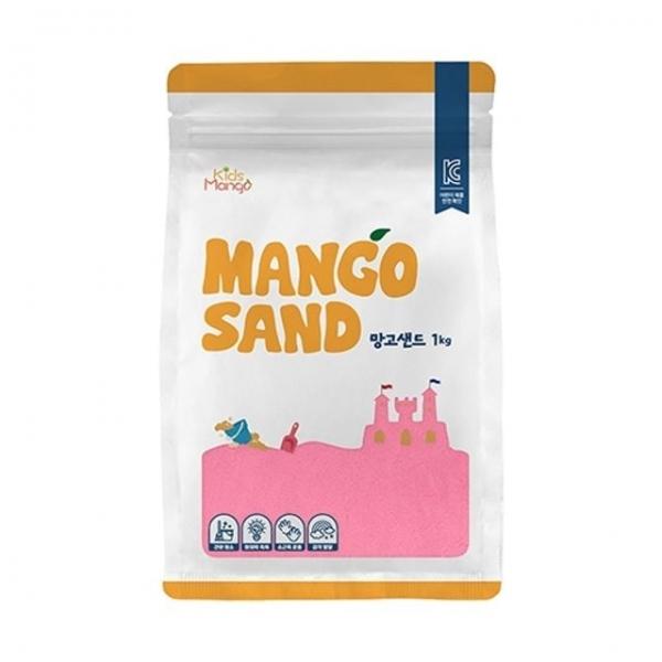 키즈망고)힐링망고샌드 (핑크/1kg) 만들기재료 DIY키트 실버놀이 노인만들기 촉감놀이