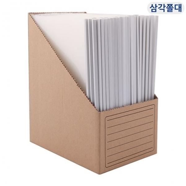 신생)삼각쫄대화일(100매입/투명) 투명화일 화일케이스 클리어파일 A4파일 부동산계약서파일