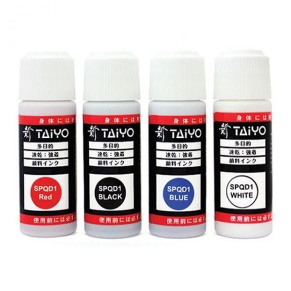 TAIYO)PUSH형 불멸잉크(백색) 도장리필잉크 인주잉크 컬러잉크 도장용잉크 스템프잉크