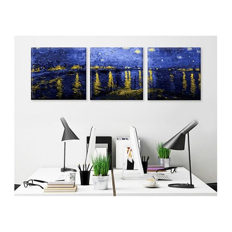 DIY명화그리기세트 아를 별이빛나는밤에 3단 40X50
