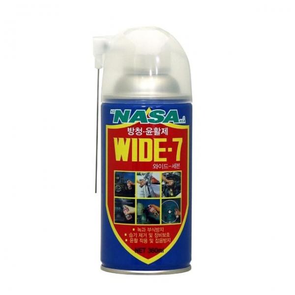 NASA 방청윤활제 와이드7 360ml 자동차관리용품 다목적윤활제 부식방지제 녹제거제 문경첩윤활제