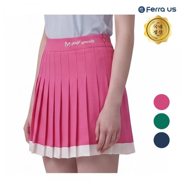 페라어스 여성 카프리 배색 주름 골프 스커트 ASM6YE4311