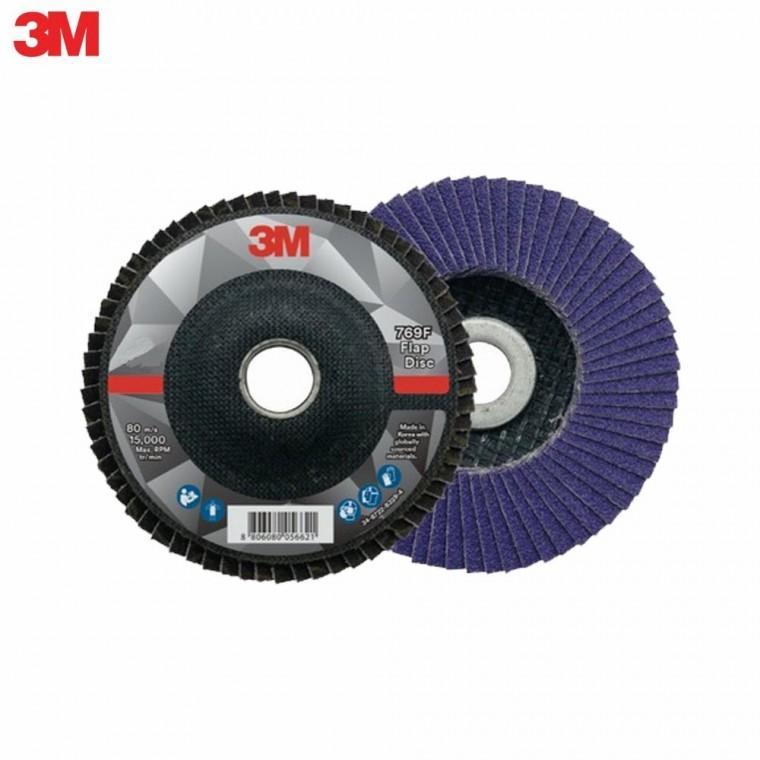 3M 큐비트론2 플랩디스크 769F 휠 페파 100mm