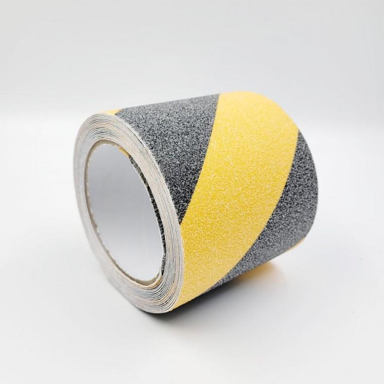 검은색 노란색 야외 미끄럼방지 테이프 5M X 10CM 용도 안전 제품