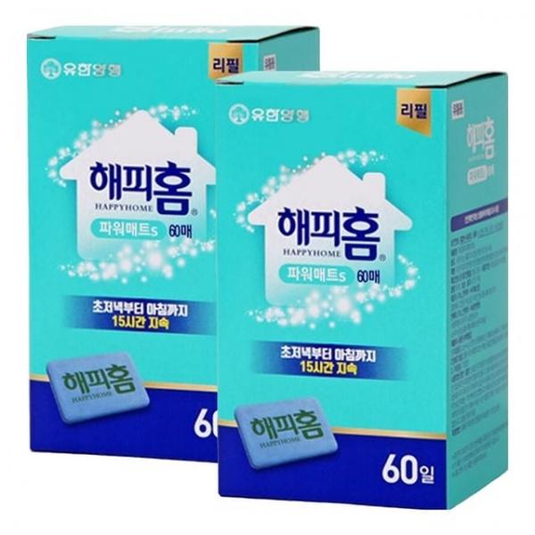 해피홈 파워매트 에스 교체용 60매 X 2개