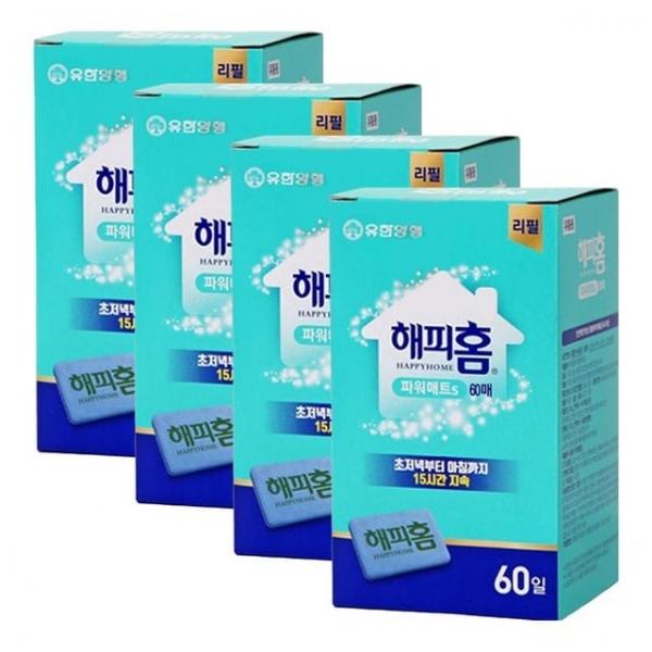 해피홈 파워매트 에스 교체용 60매 X 4개