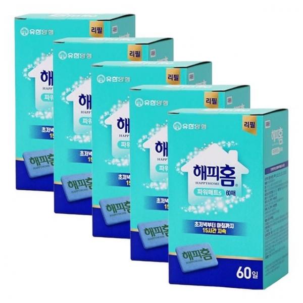 해피홈 파워매트 에스 교체용 60매 X 5개