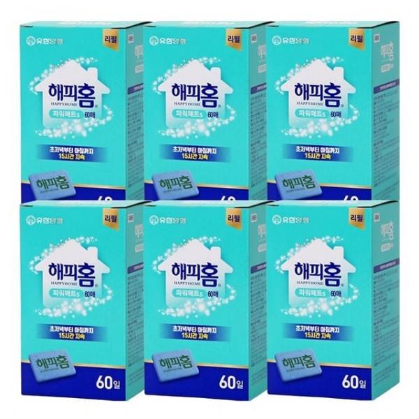 해피홈 파워매트 에스 교체용 60매 X 6개