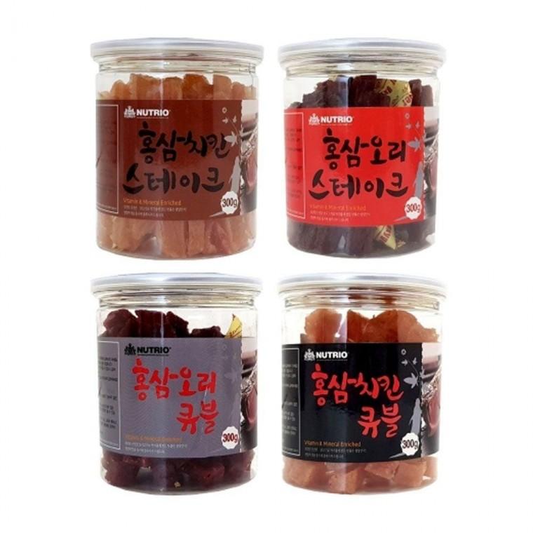 강아지 간식 홍삼 사사미 원터치 캔 300g