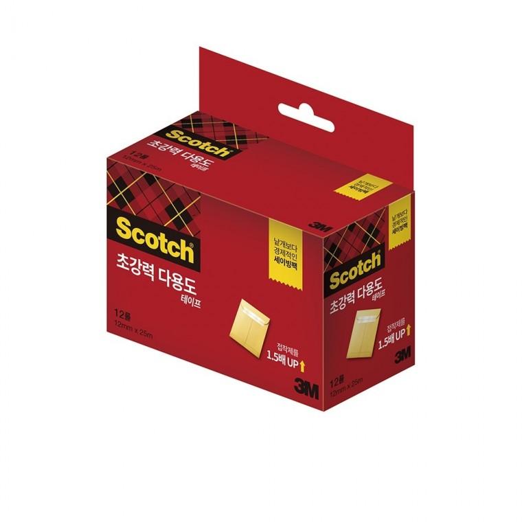 3M 스카치 초강력테이프 세이빙팩 리필12롤12mmx25M