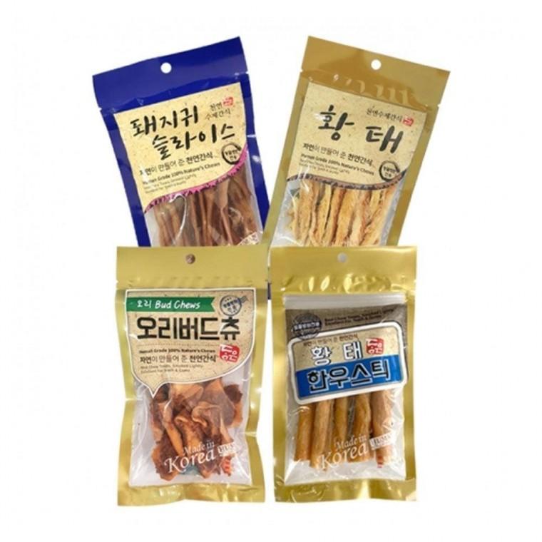 수제 강아지 간식 황태 한우스틱 2개 세트 애견간식