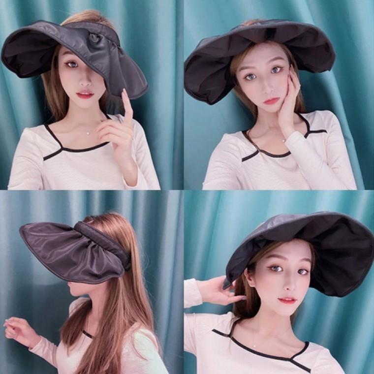 여성 헤어밴드 썬캡 블랙 겸용 패션 아이템