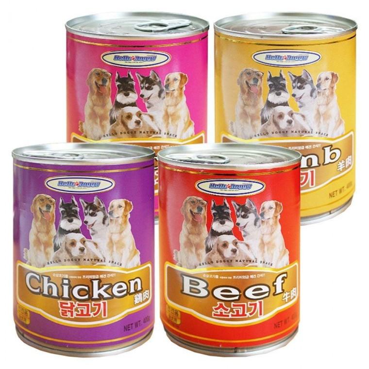 강아지 습식 간식 통조림 400g X5개 반려견용 펫푸드