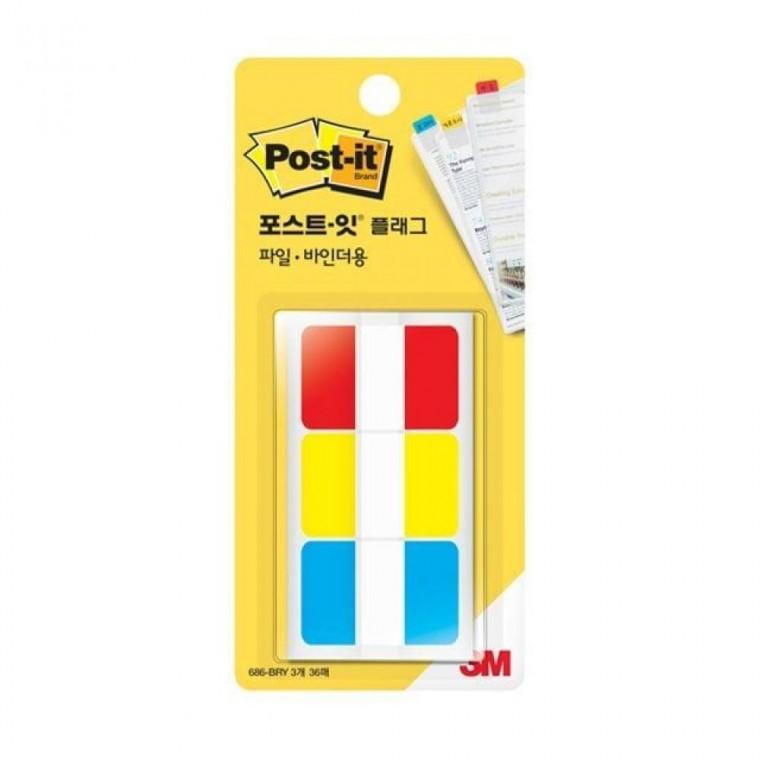 인덱스탭 파일바인더용 소모품 3색 38x25.4mm 2종 택1