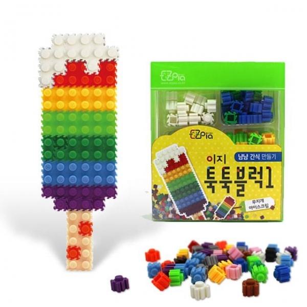 툭툭블럭 무지개아이스크림 만들기 만들기블록 디저트만들기