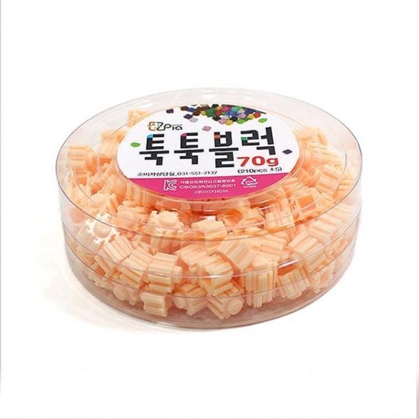 툭툭블럭 70g 살구색 만들기블록 재료