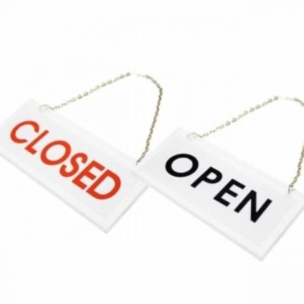 아크릴 OPEN CLOSED 양면표지판