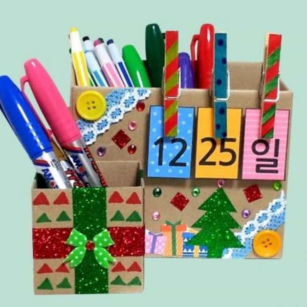 만년달력 연필정리함 만들기