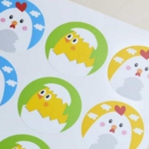 꼬꼬와 병아리 스티커 12P
