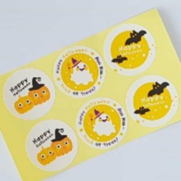 할로윈 원형스티커 6P