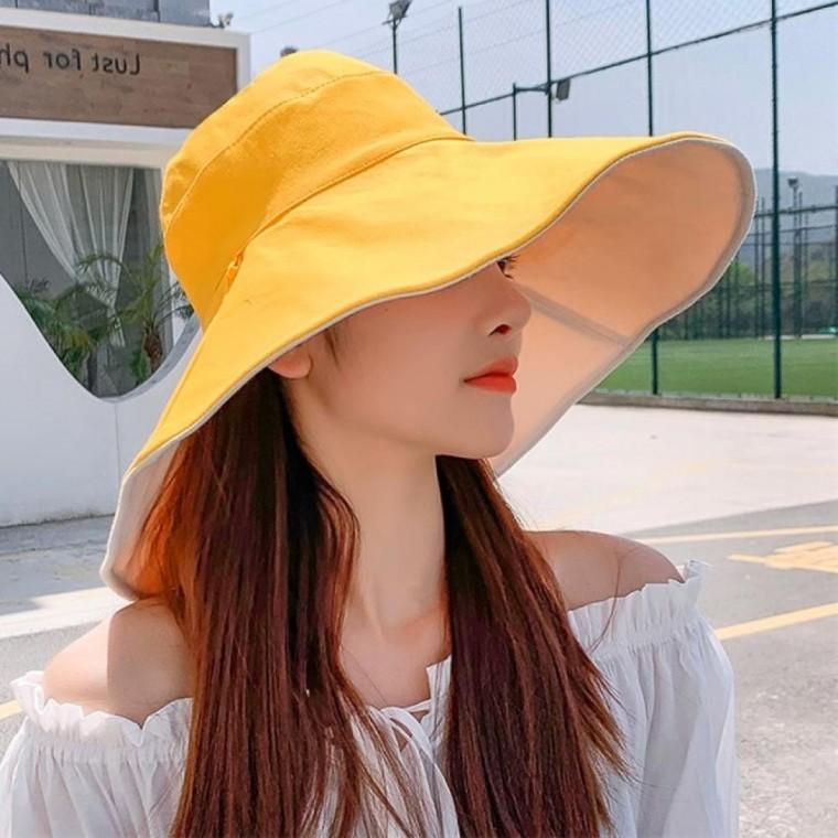 데이즈 양면 버킷햇(옐로우베이지) 리버서블 모자