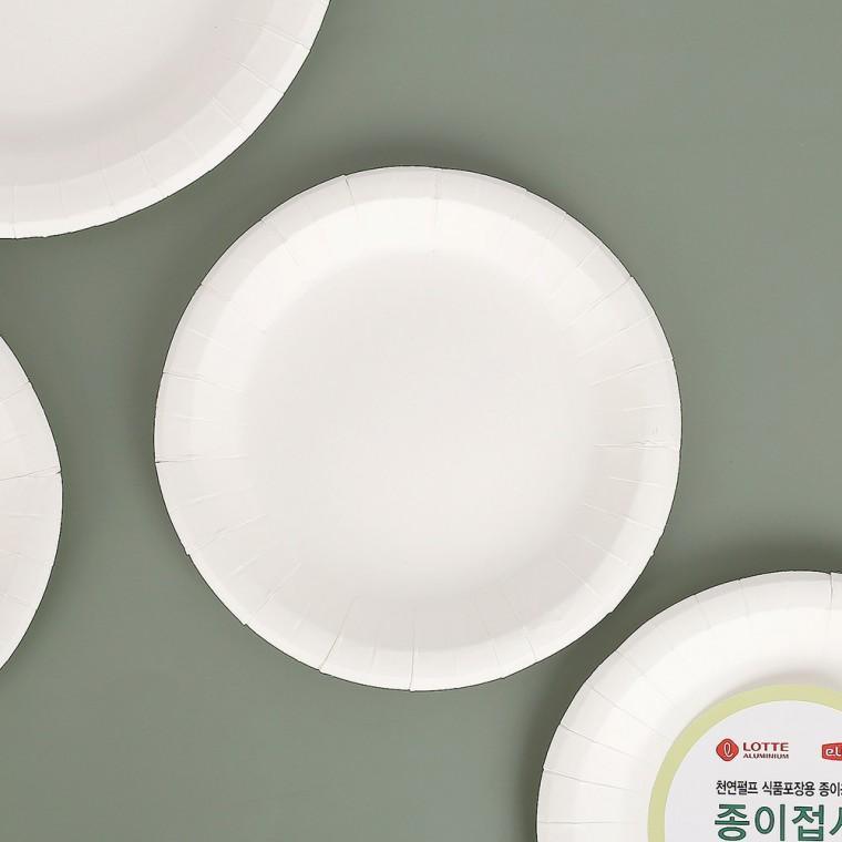 일회용 종이접시 8개입(17cm) 일회용그릇