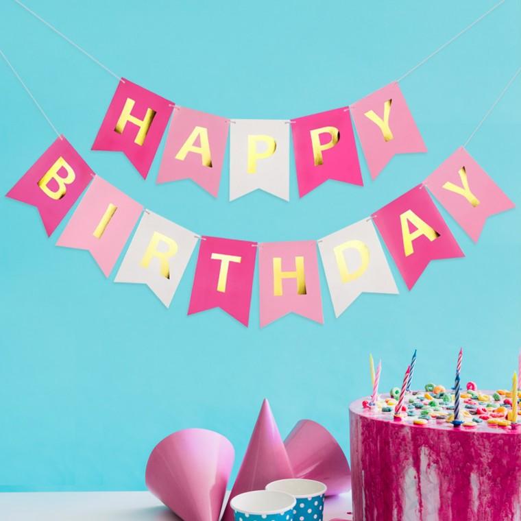생일축하 가랜드