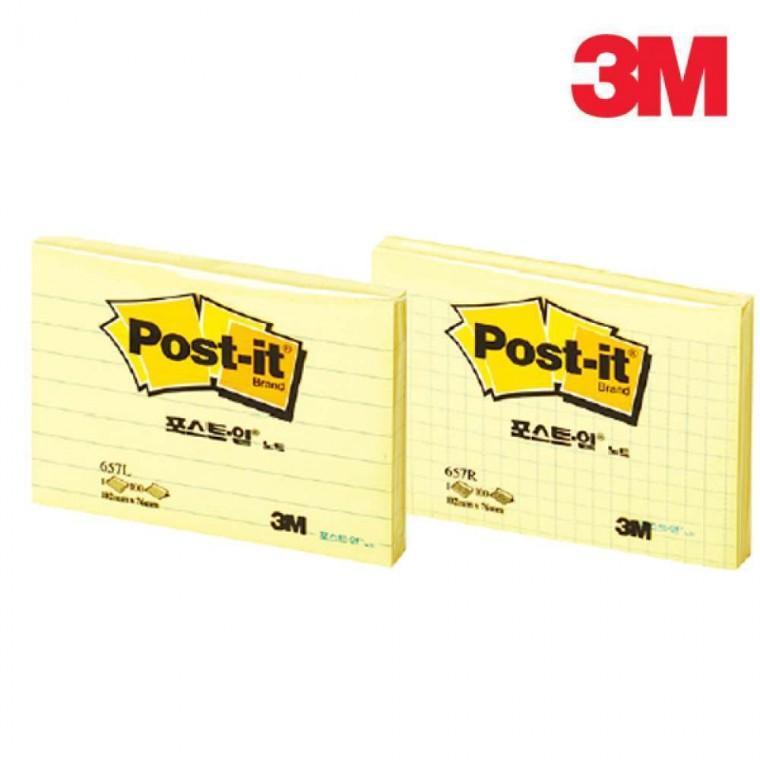 3M 포스트잇 노트 657 격자 / 라인