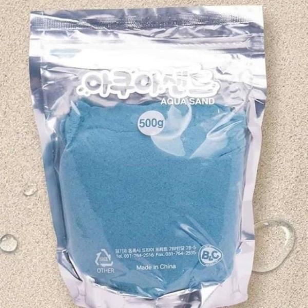 아쿠아샌드 500g 블루 블루모래 실내모래놀이 모래놀이모래 촉감놀이