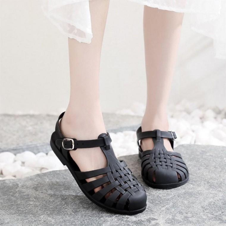 베리슈 여성 피셔맨 젤리슈즈 스트랩 샌들아쿠아슈즈