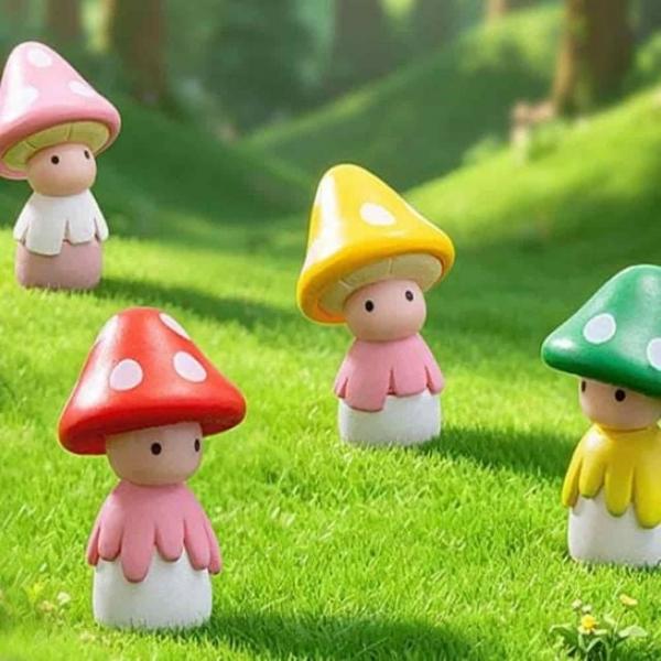 인형세트 4p 화분피규어 미니어처소품 인테리어피규어 미니어처피규어