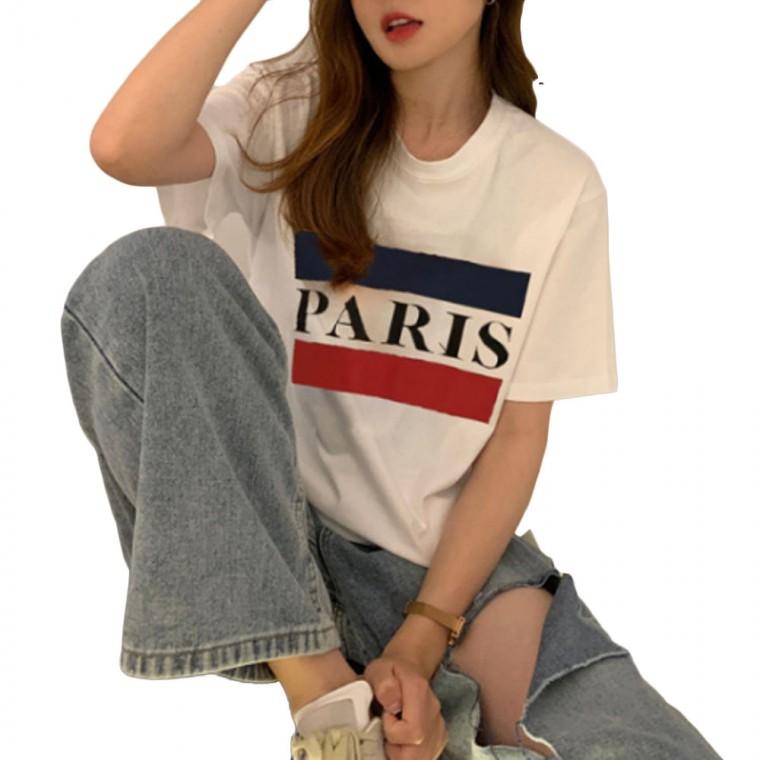 캐주얼룩 반팔티 오버핏 패션 여성 티셔츠 여름