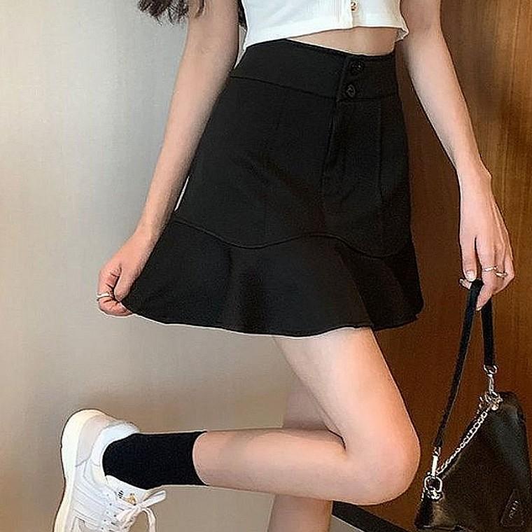 속바지 물결라인 치마 스커트 미니 여성 데일리룩