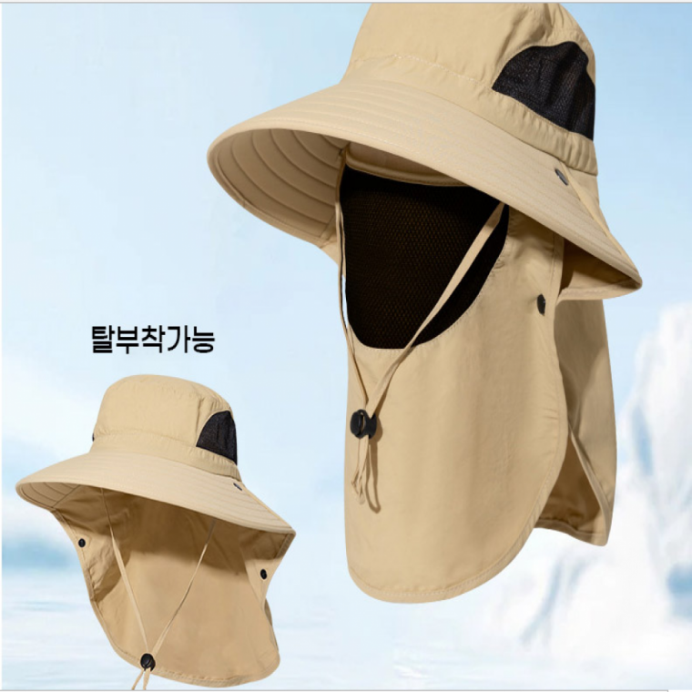 등산모자 자외선 차단 햇볕가리개 작업 등산 모자 해파랑길모자